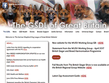 Tablet Screenshot of gsdleague.co.uk